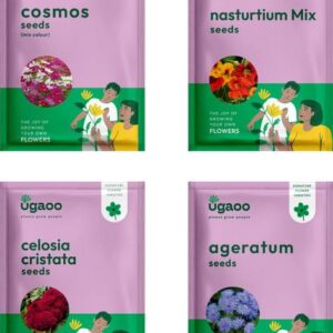 UGAOO Flower Seeds - Cosmos Mix , Nasturtium Mix (20 Se...