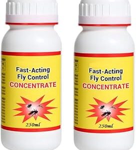 Fast-Acting Fly Control Concentrate | Multi-Surface Indoor & Outdoor Insect Management | Long-Lasting Formula for Home, Commercial & Farm Use – 100ml (400 Ml)