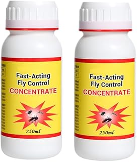 Fast-Acting Fly Control Concentrate | Multi-Surface Indoor & Outdoor Insect Management | Long-Lasting Formula for Home, Commercial & Farm Use – 100ml (400 Ml)
