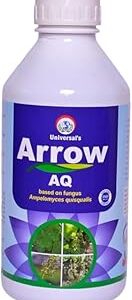 Arrow-AQ Biofungicide | Ampelomyces quisqualis-Based | Controls Powdery & Downy Mildew | Works in Low Temperatures | Suitable for IPM Farming (500 ML)