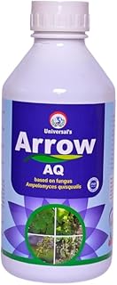 Arrow-AQ Biofungicide | Ampelomyces quisqualis-Based | Controls Powdery & Downy Mildew | Works in Low Temperatures | Suitable for IPM Farming (500 ML)