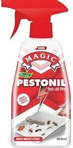 Magic Pestonil All Insects Repellent Herbal Spray (250ml) | Natural, Eco-Friendly Formula | Safe for Homes with Children & Pets | Repels Mosquitoes, Flies, Ants, and Cockroaches | Non-Toxic, Odorless Protection for Indoor & Outdoor Use