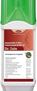 Katyayani Dr. Zole | Broad-Spectrum Systemic Fungicide for Fruits, Vegetables & Field Crops | Azoxystrobin 11% + Tebuconazole 18.3% SC | Preventive & Curative Protection 250ml x 1