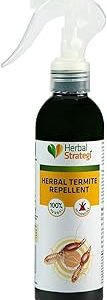 Herbal Strategi Termite Repellent Spray - Natural, Vegan & Eco-Friendly | 100% Herbal and Chemical free | Baby and Pet safe | Ayush certified | 200ml