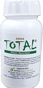 Aries Agro Limited Total Plant Nutrient | All-In-One Fertilizer for Vegetables, Flowers, Fruits & Ornamentals | Boosts Growth, Root Development & Stress Resistance | 100ml Plant Food Solution