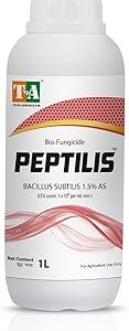 Titan Agritech Limited Peptilis | Bacillus subtilis 1.5% AS | Biological Fungicide for Control of Fungal Diseases and Plant Growth Promotion in Fruits Cereals Pulses and Plantation Crops_ 1 Ltr