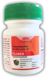 Katyayani Fluben | Flubendiamide 39.35% SC Insecticide | Broad-Spectrum insecticide for Chewing & Lepidopteran Pests | Effective Against Stem Borer, Leaf Folder, Bollworm & Fruit Borer 30ml