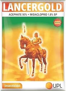 NEW UPL-Lancer-Gold Insecticide – Acephate 50% + Imidacloprid 1.8% SP | Broad Spectrum Contact & Systemic Action for Cotton, Paddy & Vegetables (100gm)