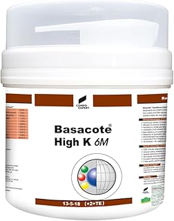 Compo Expert Basacote High K 6M | 13-5-18 (+2+TE) | Controlled Release NPK Complex Fertilizer | Slow Release Nutrients for Nurseries & Ornamentals|6 Months of Plant Nutrition|basacote high k 6m|250G
