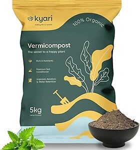 KYARI Organic Vermicompost Fertilizer Manure For Plants - 5 Kg