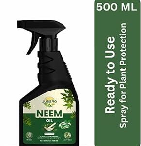 JusGro Neem Oil For Plants Spray, Removes Mealybugs, Aphids & Fungus, Natural Plant Protector, Ready to Use (500 ML)