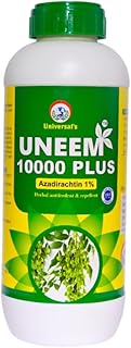 Uneem 10000 Plus Herbal Insecticide for Crops | Plant-Based Pest Repellent | Neem, Karanj, Custard Apple, Fish & Sesame Oils | Residue-Free & Safe | Compatible with PGR & Fungicides (1 Litre)