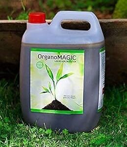 OrganoMagic Liquid Plant Booster | Speed Growth & Immunity | NPK Plant Growth Supplement | Organic Manure Fertilizer for Home, Indoor & Outdoor Garden | 5 Ltr