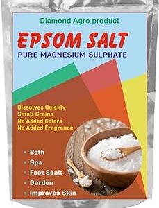Diamond Agro Products Epsom Salt (Magnesium Sulphate) For Plant Growth and Plant Nutrient | Muscle Relief, Relives Aches and Pain, 800g, Powder (1 KG)