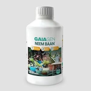 Gaiagen Neem Baan® 1500 PPM | 100% Natural Shield For Crops & Gardens | Dual Protection Against Pests & Diseases – 250ml Neem Oil with Free Sprayer