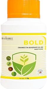 Rajshree BOLD for Commercial Agriculture 100g – SG Formulation with Emamectin Benzoate for Healthy Crop Growth, Supports Leaf and Boll Health, Fast Action and Better Spray Coverage for All Major Crops