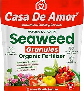 Casa De Amor Seaweed Granules Organic Plant Food, Plant Growth Promoter, Suitable For All Types of Plants (900 gm)