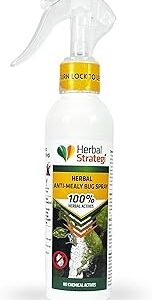 Herbal Strategi Anti-Mealy Bug Repellent Spray - Natural, Vegan & Eco-Friendly | 100% Herbal and Chemical free | Baby and Pet safe | Ayush certified (200 ML)