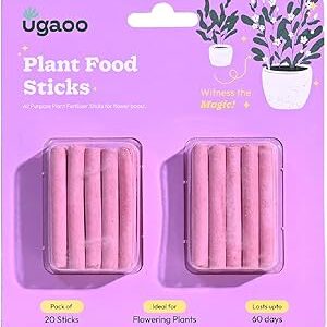 UGAOO Plant Food Bloom Sticks for All Flowering Plants Home Garden - Pack of 20