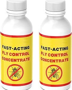 Fast-Acting Fly Control Concentrate | Multi-Surface Indoor & Outdoor Insect Management | Long-Lasting Formula for Home, Commercial & Farm Use – 100ml (200 Ml)