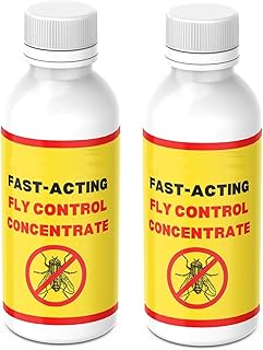 Fast-Acting Fly Control Concentrate | Multi-Surface Indoor & Outdoor Insect Management | Long-Lasting Formula for Home, Commercial & Farm Use – 100ml (200 Ml)