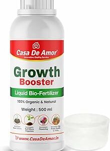 Casa De Amor Growth Booster Liquid Fertilizer, Organic Plant Tonic for Faster Growth and Healthier Plants, Indoor and Outdoor Use | 500 ml