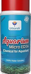 Utkarsh Aquarium EDTA Micro (CSMB) Mix (EDTA Chelated 100% Water Soluble Chemical) Provides Robust Growth to Aquarium Plant, Enhance Nutrient Uptake, Safe & Non-Toxic (250 gm; Pack of 1)