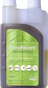 GreeNeem Pure Cold Pressed Water-Soluble Neem Oil 500 ml | for Spray on Plants and Garden (Pack of 500ml, Brown) | Neem Oil for Plants| Insect repellent spray