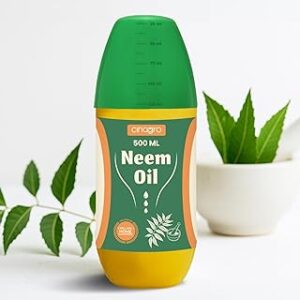 Cinagro Cold Pressed Neem Oil Concentrate (500ml, Makes 120 Litre Spray) Organic, Water-Soluble, Plant Protector, Removes Mealybugs, Fungus & Insect Control for All Plants, Indoor & Outdoor Garden Use