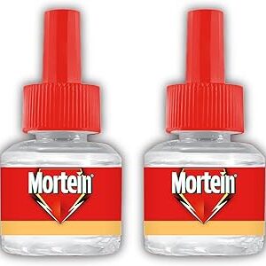 Mortein 45ml x 2, Fits All Machines | SmartPlus Mosquito Repellent Refill | Mosquito Repellent & Killer | 100% Protection from Dengue Mosquitoes, Pack of 2