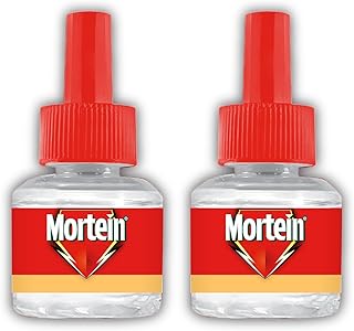 Mortein 45ml x 2, Fits All Machines | SmartPlus Mosquito Repellent Refill | Mosquito Repellent & Killer | 100% Protection from Dengue Mosquitoes, Pack of 2