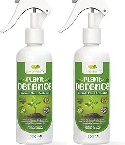 GREENFINITY Plant Defence Neem Oil Spray For Indoor & Outdoor Plants|Fortified With 7 Effective Essential Oils | Removes Mealybugs, Wide Range Of Garden Pests & Fungus | NMSPY 1L