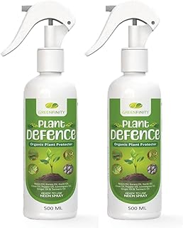 GREENFINITY Plant Defence Neem Oil Spray For Indoor & Outdoor Plants|Fortified With 7 Effective Essential Oils | Removes Mealybugs, Wide Range Of Garden Pests & Fungus | NMSPY 1L