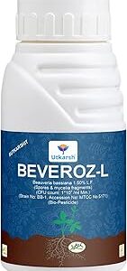 Utkarsh Beauveria Bassiana 1 x 10^8 CFU/ml min. | Western Flower Thrips, Liquid Fungicides for Plants, Home Garden | Beveroz-L (250 ml; Pack of 1)