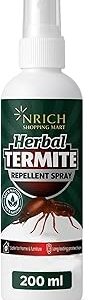 Nrich Herbal Termite Repellent - 200ml | Termite killer Spray for Home & Wood | Fast Action Pest Control Spray | Termite Control | best termite treatment do it yourself | Anti Wood Borer
