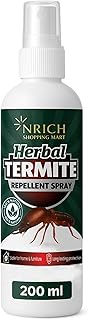 Nrich Herbal Termite Repellent - 200ml | Termite killer Spray for Home & Wood | Fast Action Pest Control Spray | Termite Control | best termite treatment do it yourself | Anti Wood Borer
