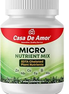 Casa De Amor Micro Nutrient Mix 150Gm For Plants - EDTA Chelated Formula - Zinc, Boron, Iron, Manganese And More - 100% Water Soluble (Pack Of 1), Powder Form