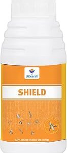 Utkarsh Shield | 100% Organic Botanical Pest Control, Natural Plant Protector | Compatible with all kinds of Chemical Fertilizer, Pesticides and Fungicides | 500 ml; Pack of 1