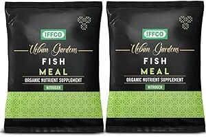 IFFCO Urban Gardens - Fish Meal 1.8 Kg - Natural source of Nitrogen, Phosphorus, and Trace minerals essential for Plants - slow release nutrient supplement - Promotes Plant Growth & Root Development