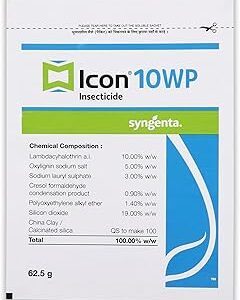 Syngenta Icon 10 WP For The Control Of Mosquitoes, Cockroaches And Houseflies - 62.5gm, Pack of 1