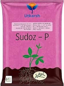 Utkarsh Pseudomonas Fluorescens Powder 1.0% W.P. CFU Count: 1 x 10^8 / gm. min. for Plants, Crops and Home Gardening - Sudoz-P (1 Kg; Pack of 1)