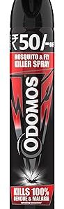Odomos Mosquito & Flies Killer Spray- 625ml |Powerful Formula for Complete Protection |Effective Indoor Pest Control |Instant Kill & Long Lasting Action |All round protection from Dengue and Malaria