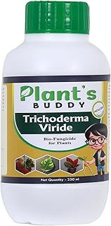 PLANT'S BUDDY - Trichoderma Viride Liquid (2 * 10^9 CFU/ml) - Bio Fungicide for Plants Home Garden & All Outdoor Plants - Effective against Root-rot, Stem-rot, Leaf Blight, Leaf Spot - 250 ml