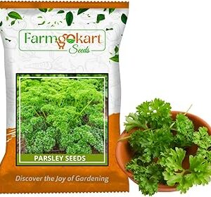 Farmgo ~ 10 Grams – Curly leaf parsley - Leafy Vegetable planting seeds ideal for both home gardening, Open farming, and Poly Houses (Appx Seed Count: 4500)