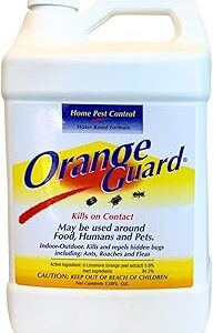 Orange Guard D-Lemon Home Pest Control | All Natural Food-Grade Orange Peel Oil for Insects, Ants, Cockroaches, Fleas, Palmettos & Silverfish - 1 Gallon