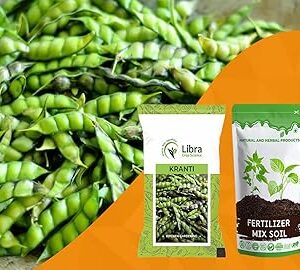 Libra crop Science - trust for quality Vegetable Seeds|Pigeon Pea|Home|Farming|Garden|Kitchen|Hybrid|Planting|Terrace|Balcony|Eating|Guandules|Tur Fali|Tuver Sing|Tuvar Beans-25 Gram : 173 Seed
