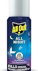 All Out All Night Mosquito and Fly Spray (15ml, Blue)