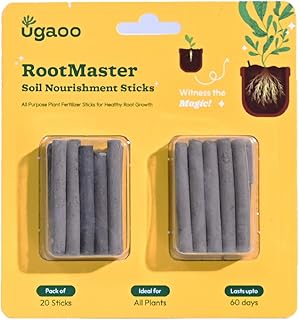 UGAOO RootMaster Plant Food & Humic Acid Fertilizer Sticks | Pack of 20