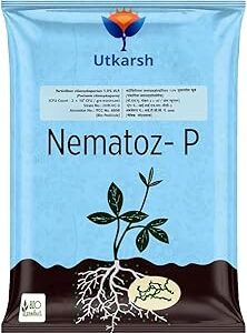 Utkarsh Verticillium Chlamydosporium | Pochonia Chlamydosporia 1.0% W.P 2 x 10^6 CFU/gm min. for Plants, Crops and Home Gardening - Nematoz-P (1 Kg; Pack of 1)