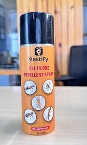 Pestify All-in-One 200 ML Insect Home Control Cockroach,Bedbug,Spider,Ant,termite Ready-to-Use Spray Effective Insect Deterrent Natural ingredients Indoor (All in one 200ml Pack of 2)